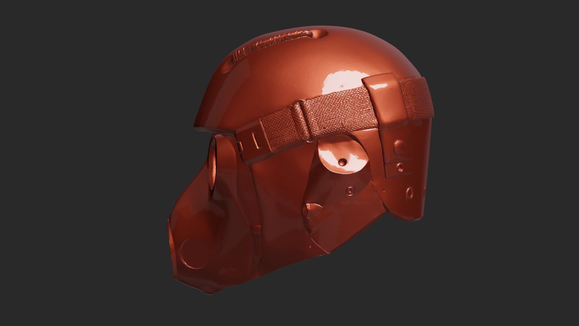 Stalker Exo Helmet 3D print model_4