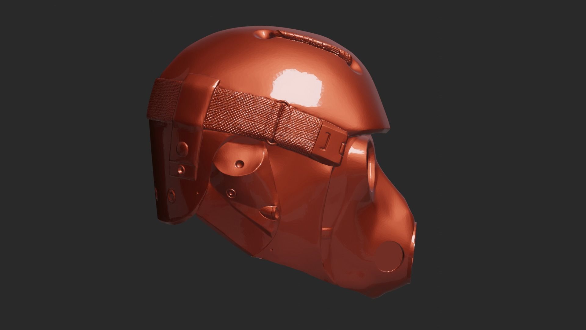 Stalker Exo Helmet 3D print model_3