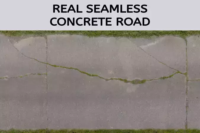 real 16 meter seamless concrete road