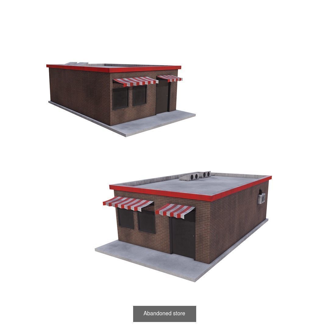 Collection of houses and buildings _5