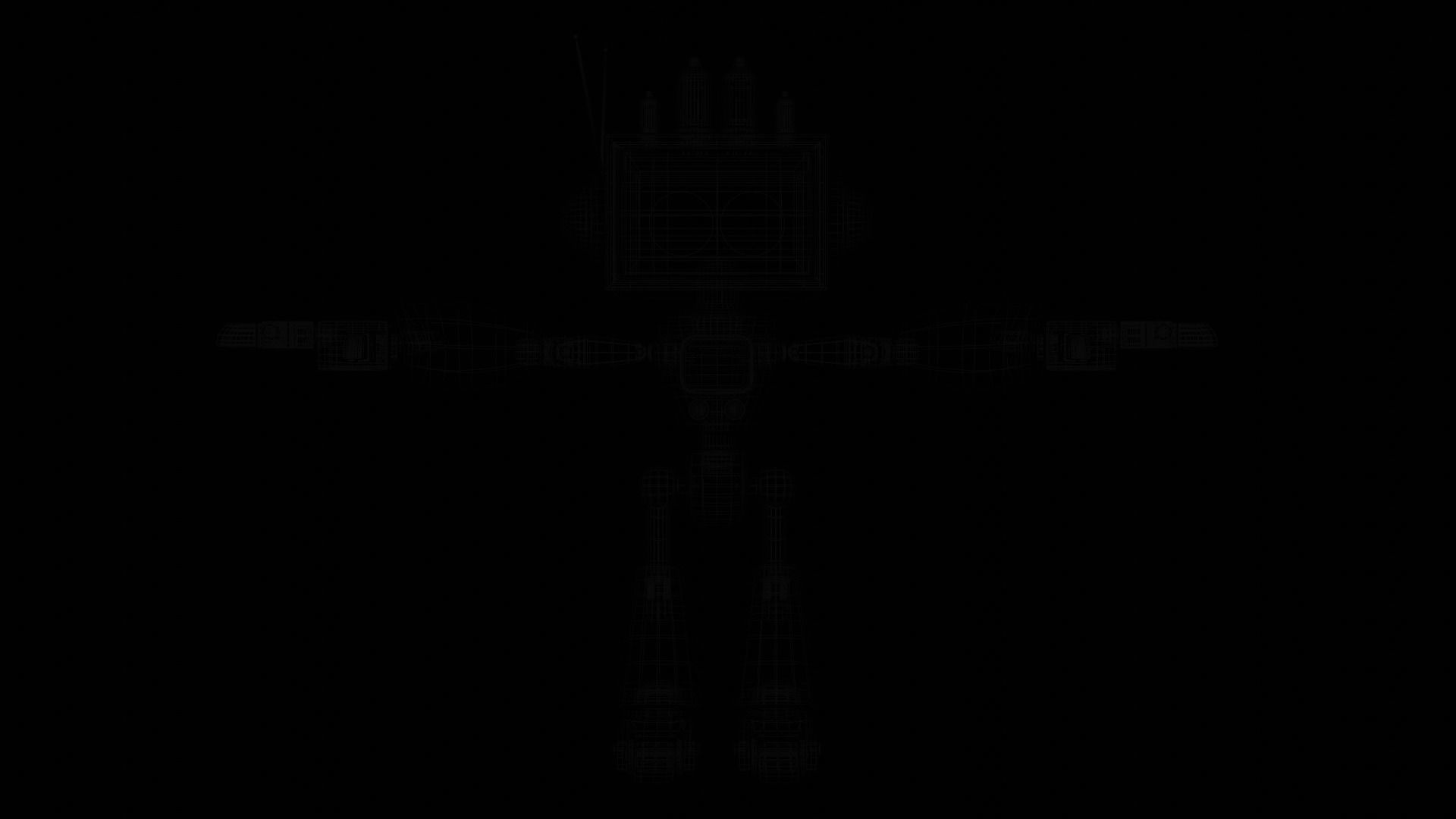 Retro Future Robot 3D Model Free 3D model_7