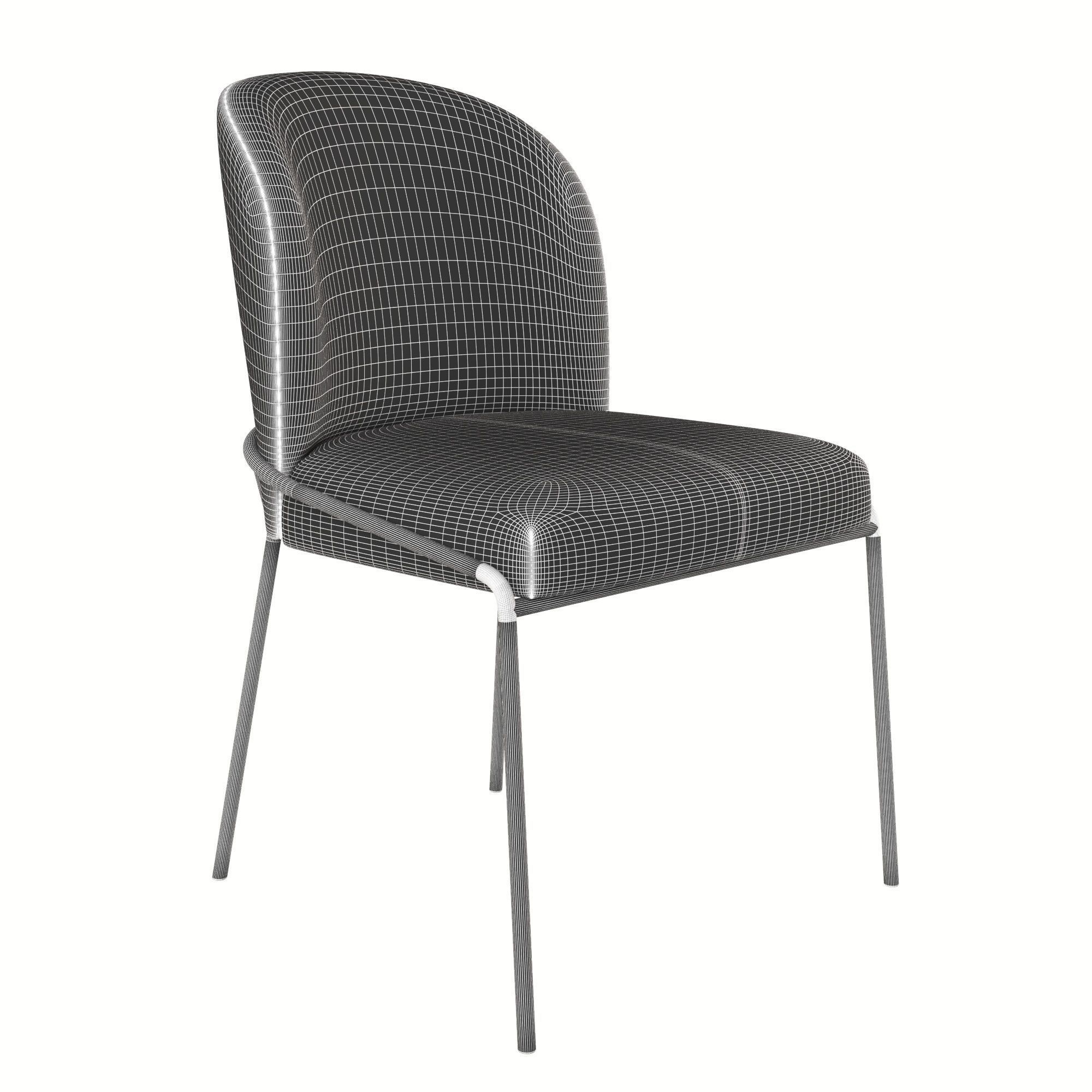 Chair Dunst Upholstered by Westelm 3D model_2