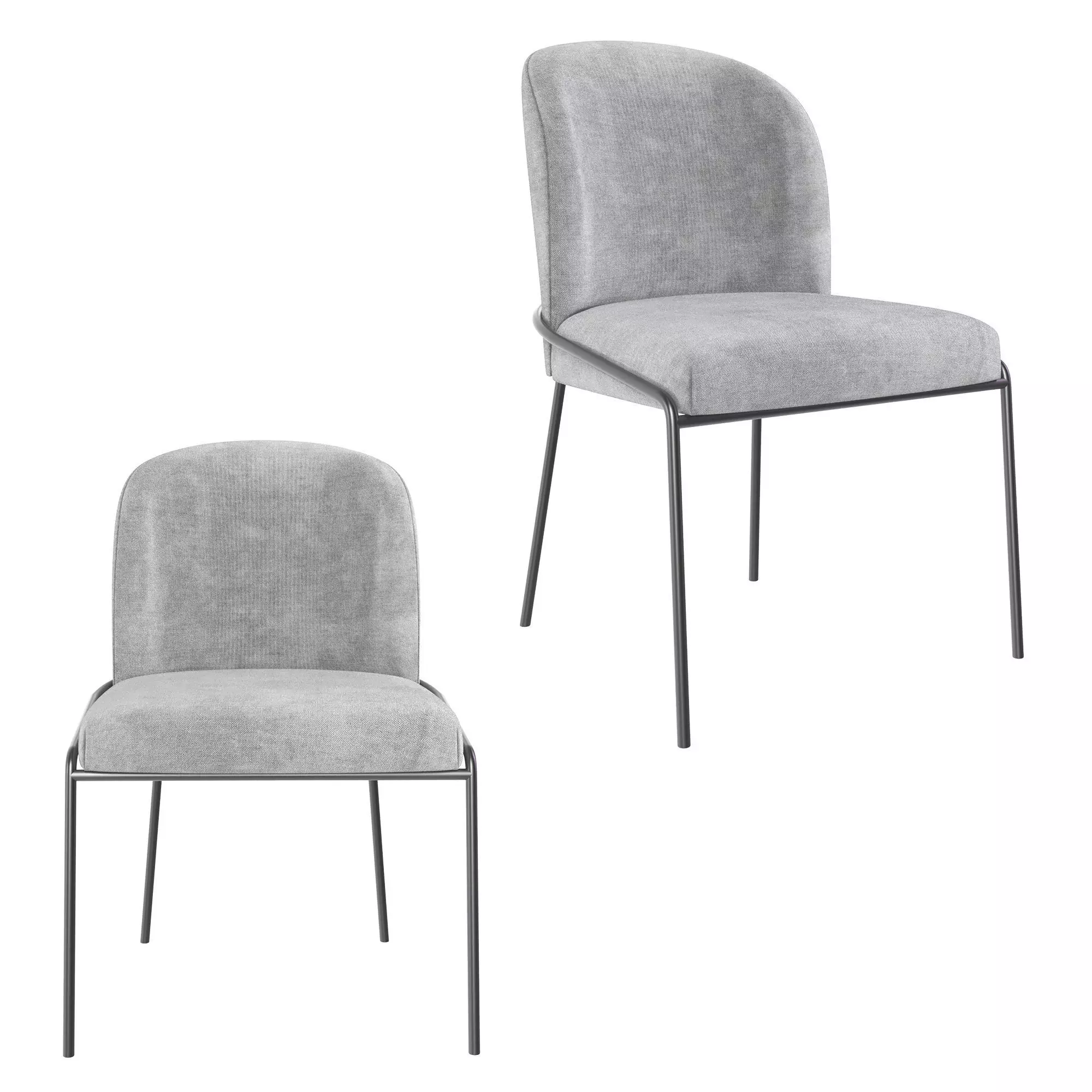 Chair Dunst Upholstered by Westelm 3D model_0