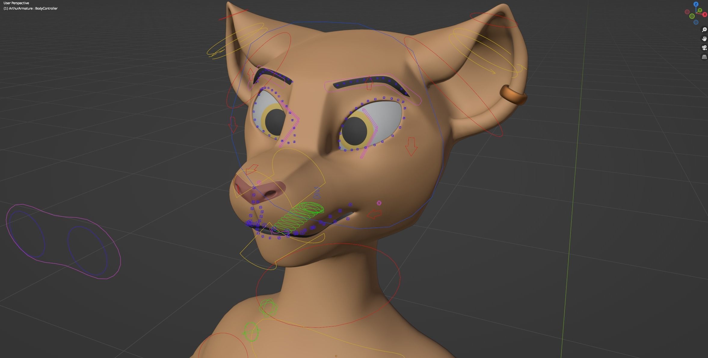 Arthur Anthro Lion 3D model_50