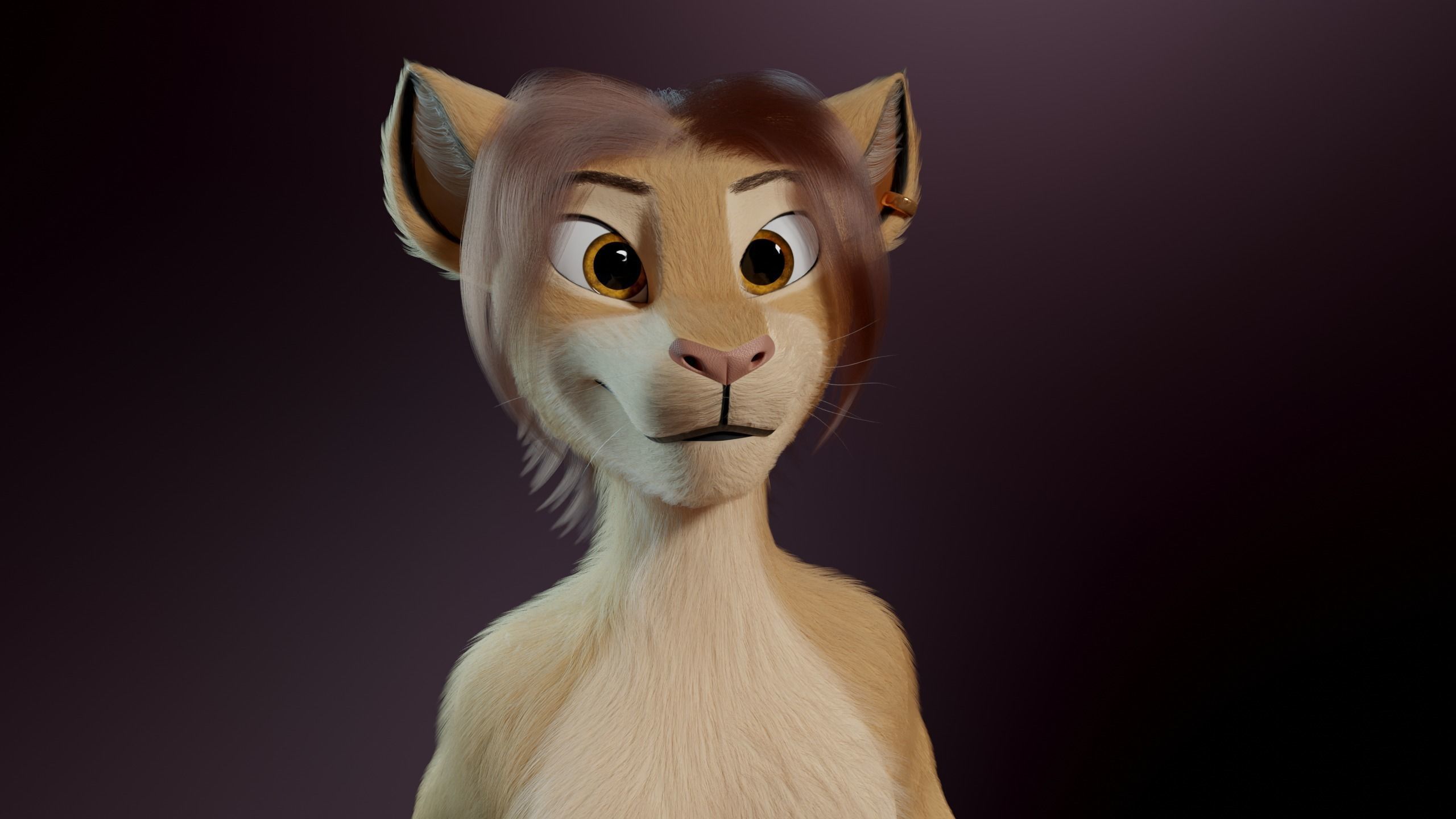Arthur Anthro Lion 3D model_33