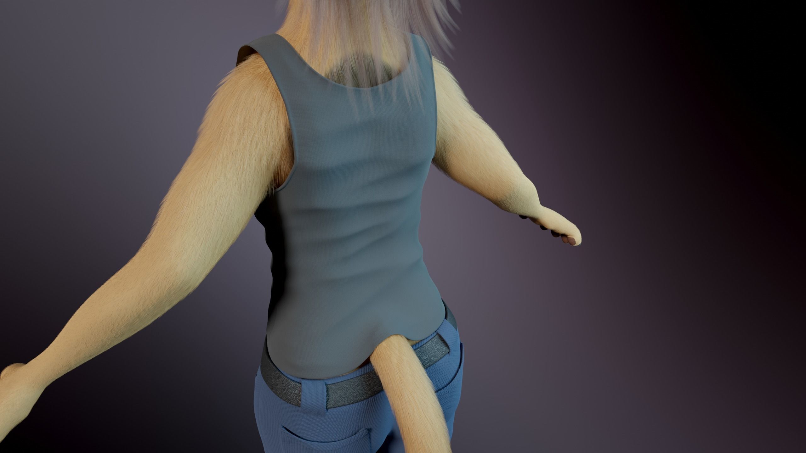 Arthur Anthro Lion 3D model_32