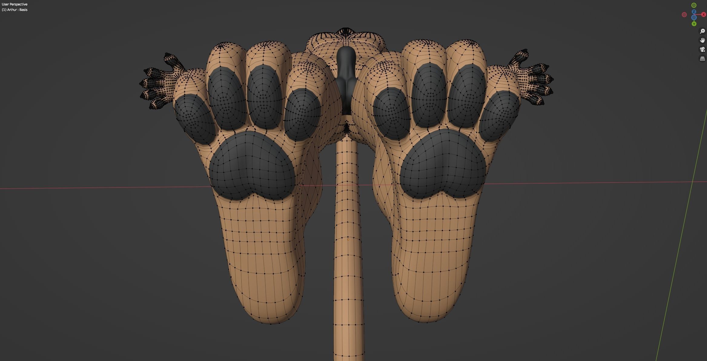 Arthur Anthro Lion 3D model_74