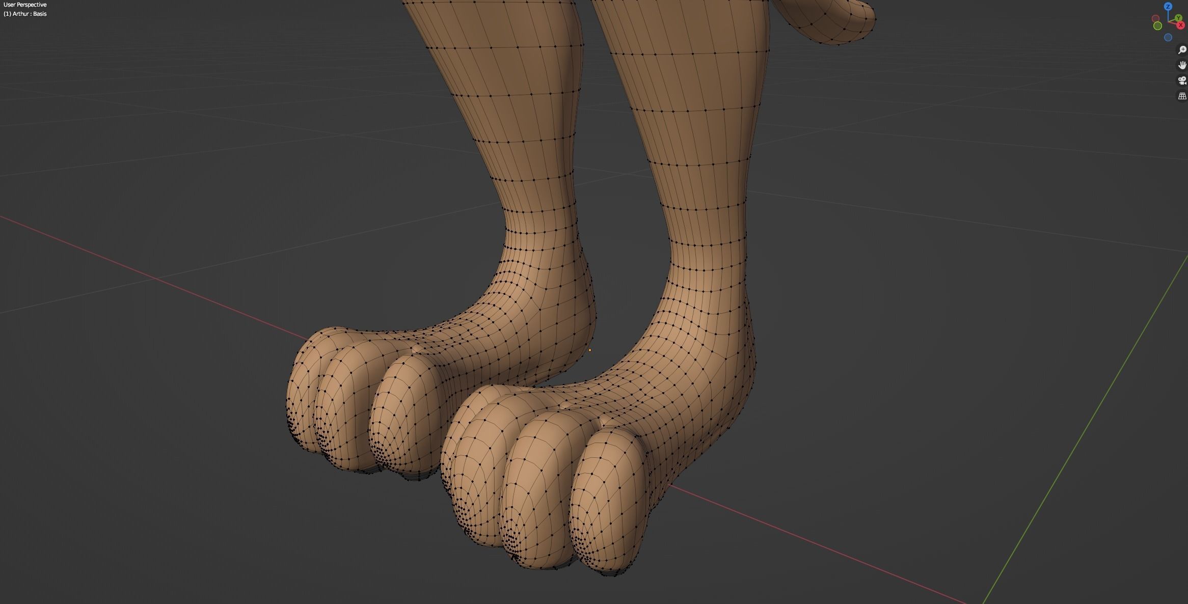 Arthur Anthro Lion 3D model_73