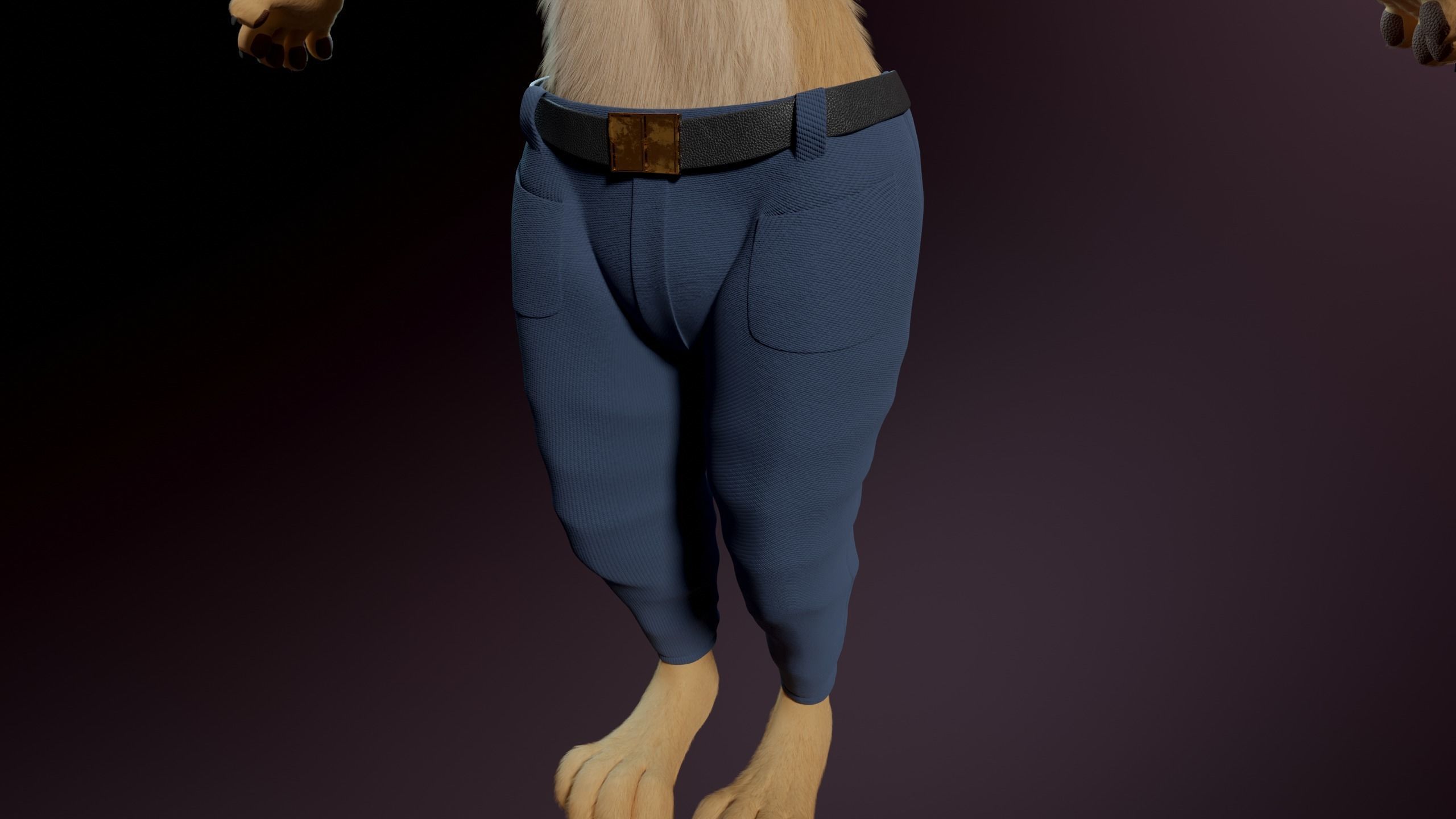 Arthur Anthro Lion 3D model_29