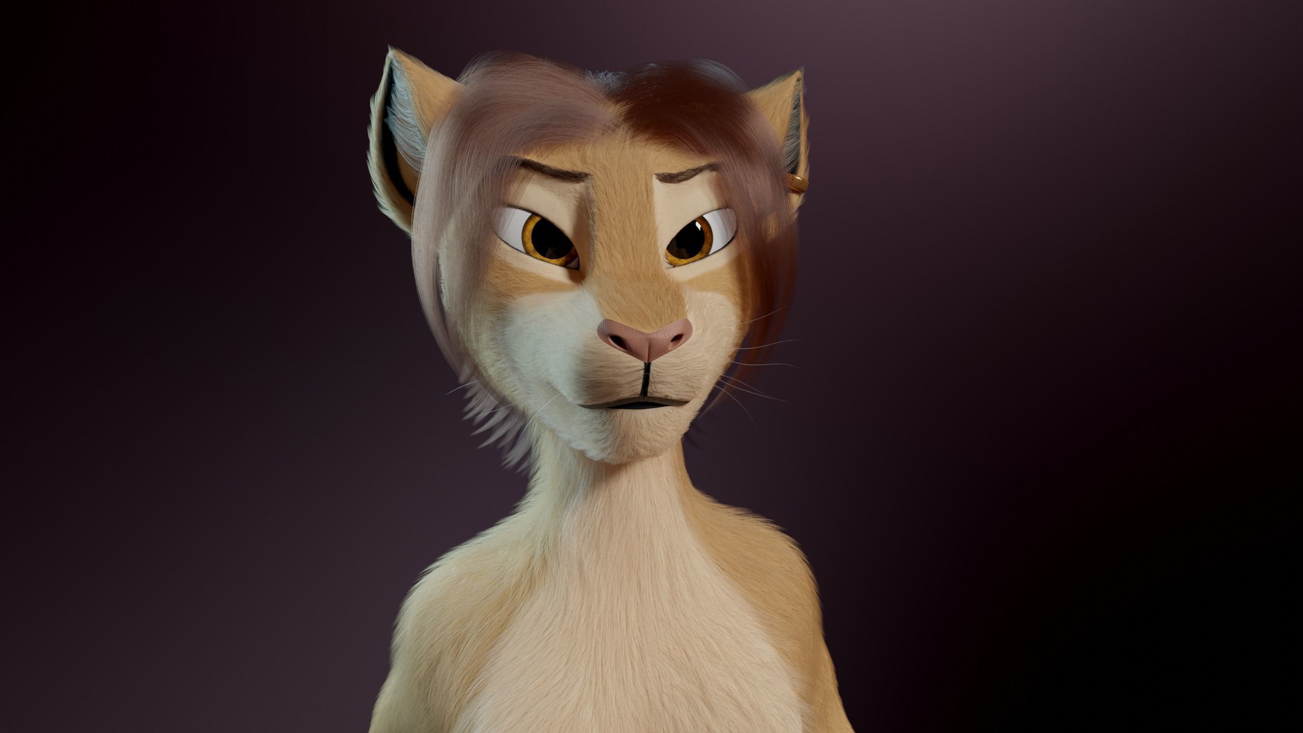 Arthur Anthro Lion 3D model_37