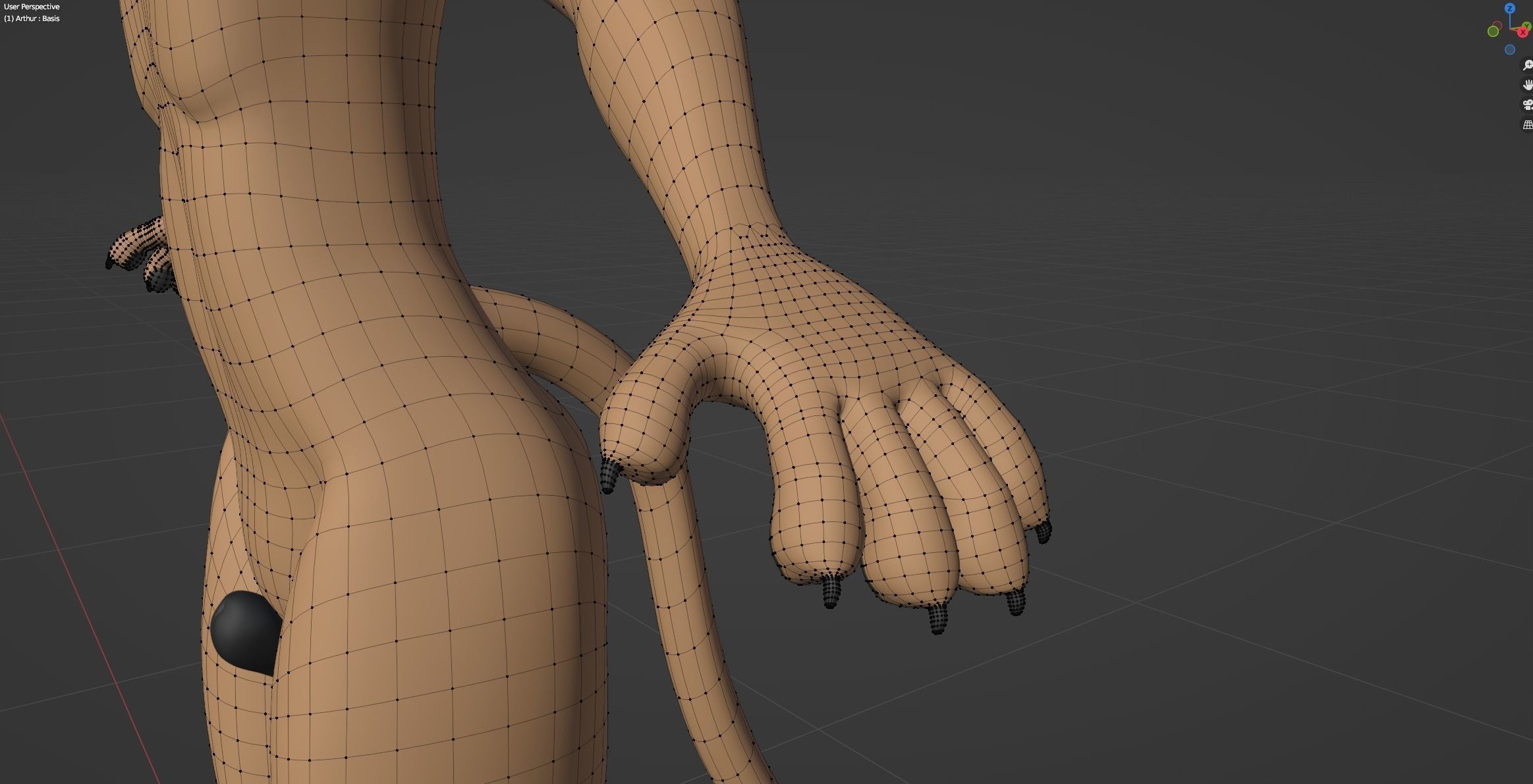 Arthur Anthro Lion 3D model_71