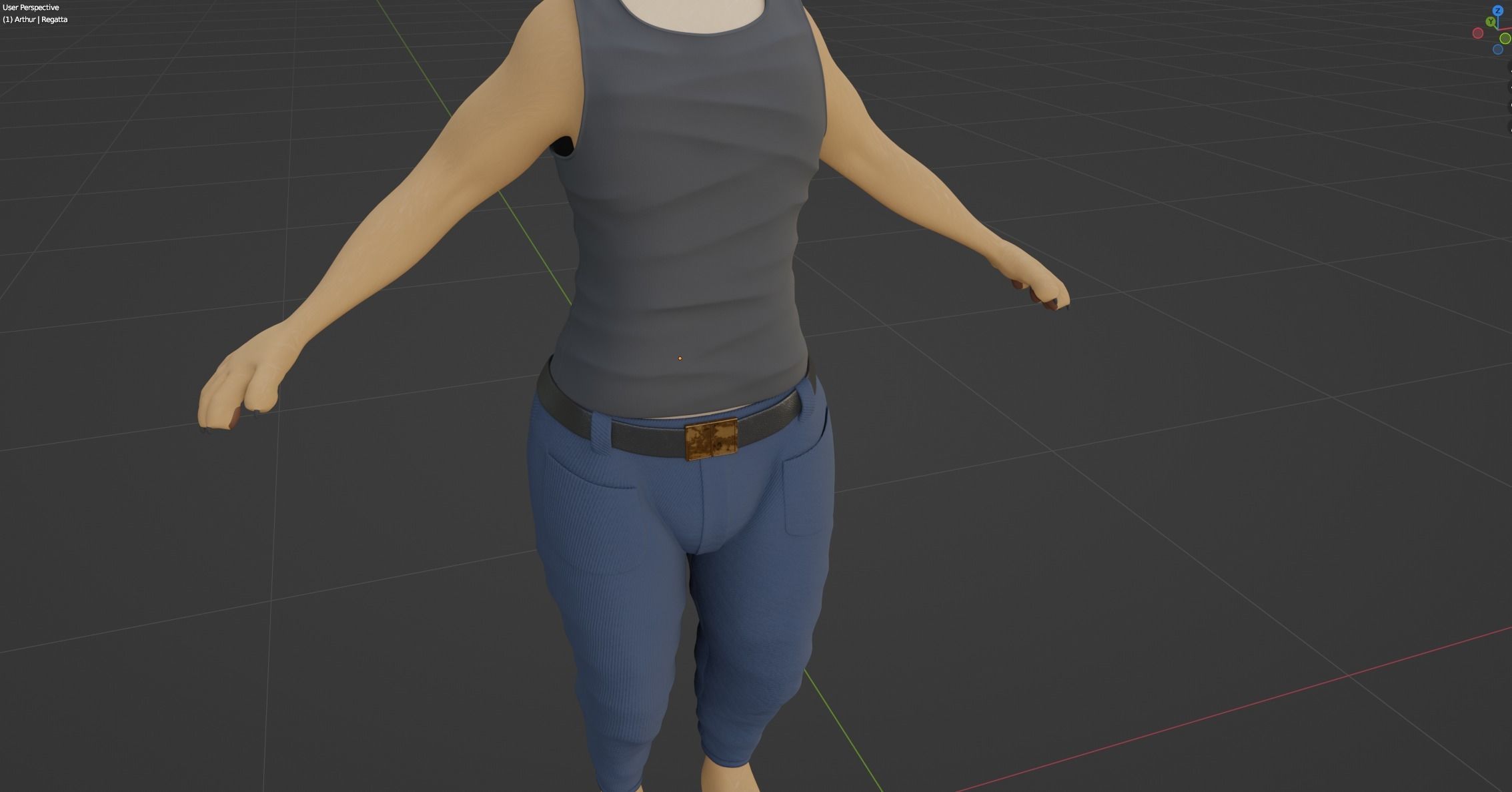 Arthur Anthro Lion 3D model_84