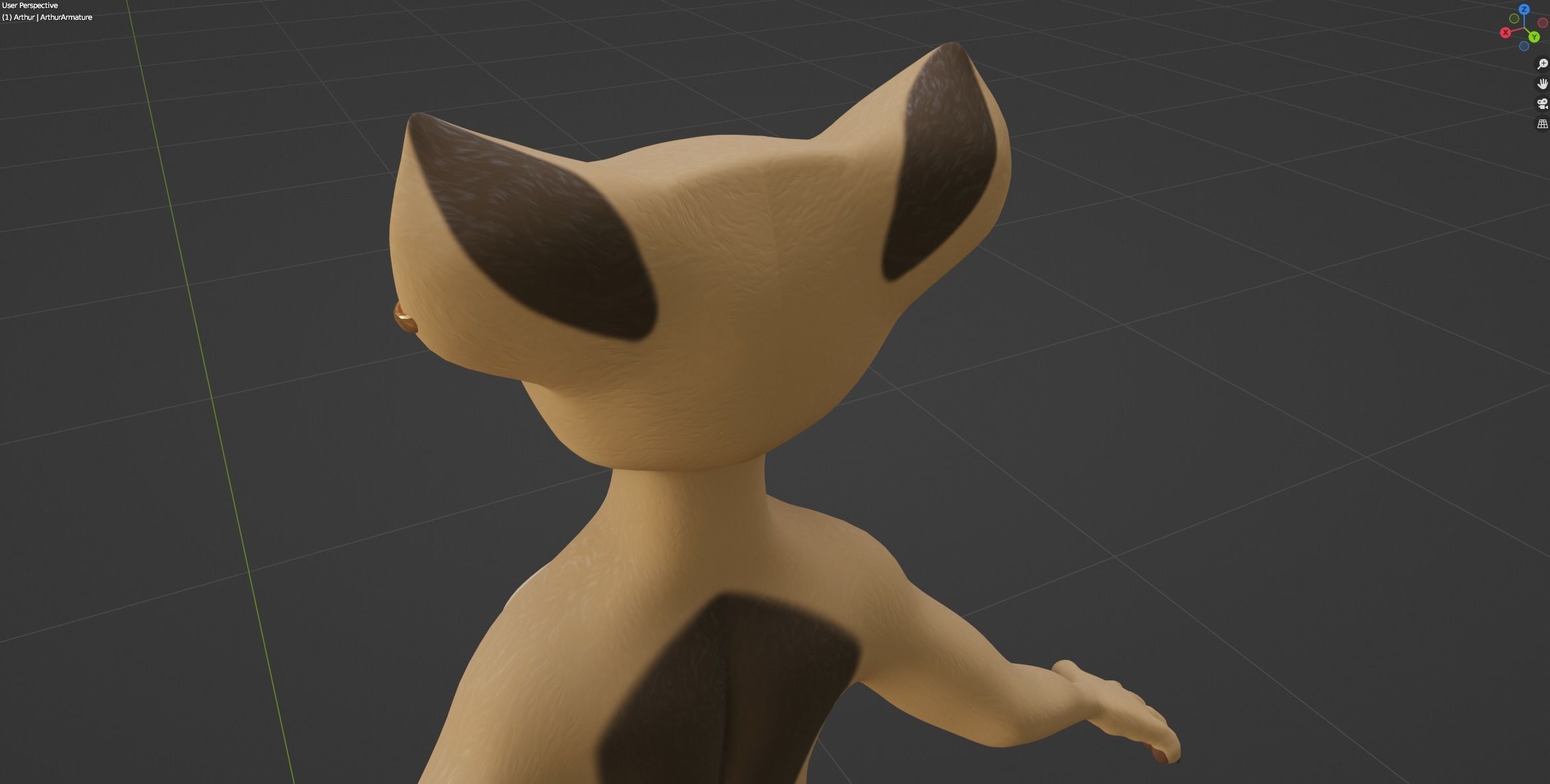 Arthur Anthro Lion 3D model_53