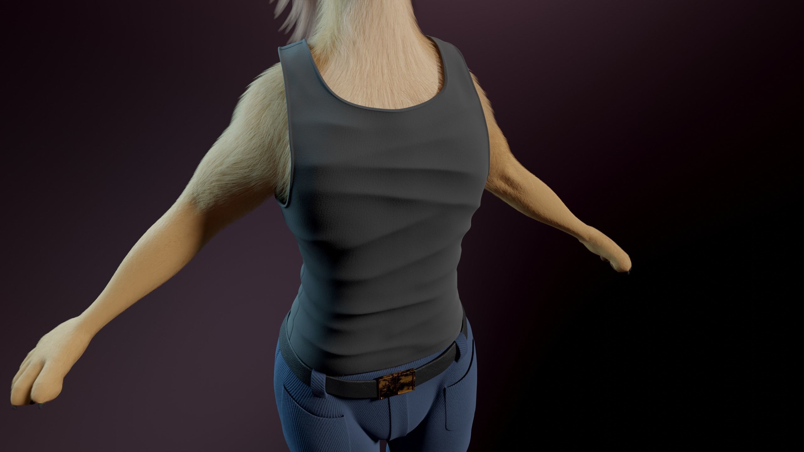 Arthur Anthro Lion 3D model_31