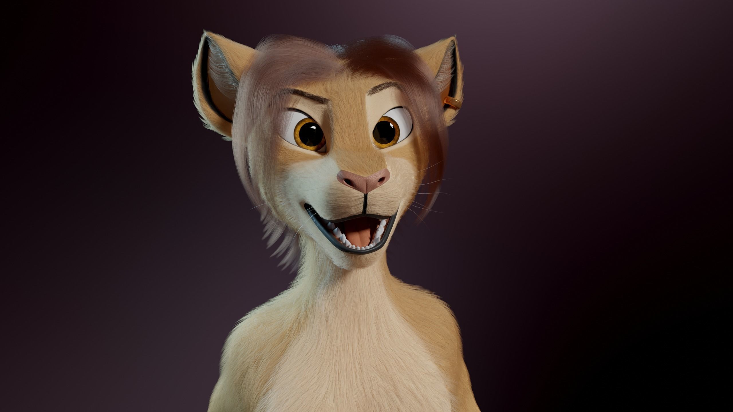 Arthur Anthro Lion 3D model_35