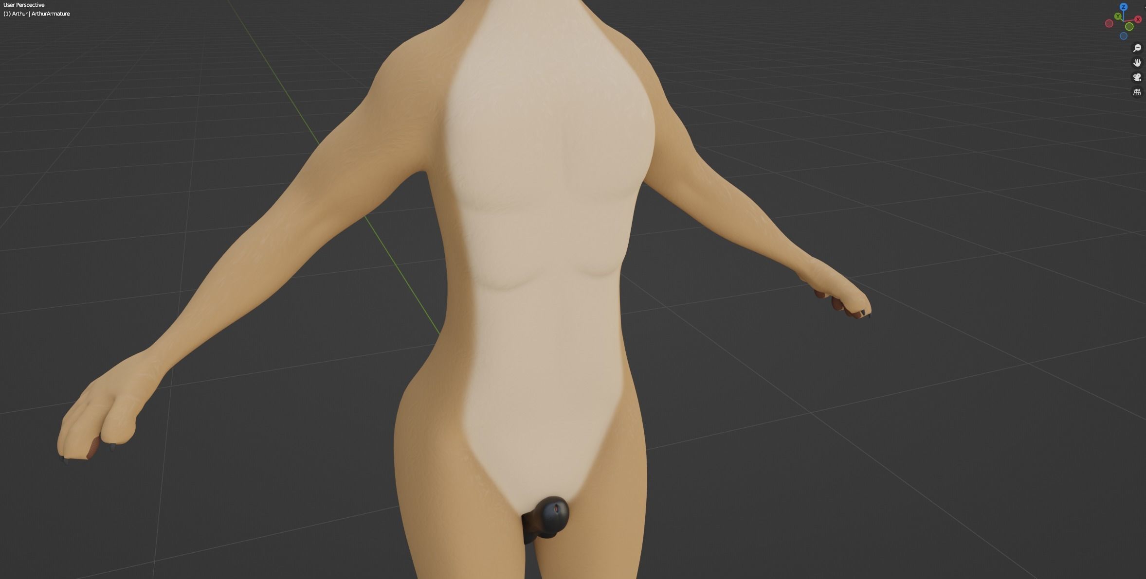 Arthur Anthro Lion 3D model_54