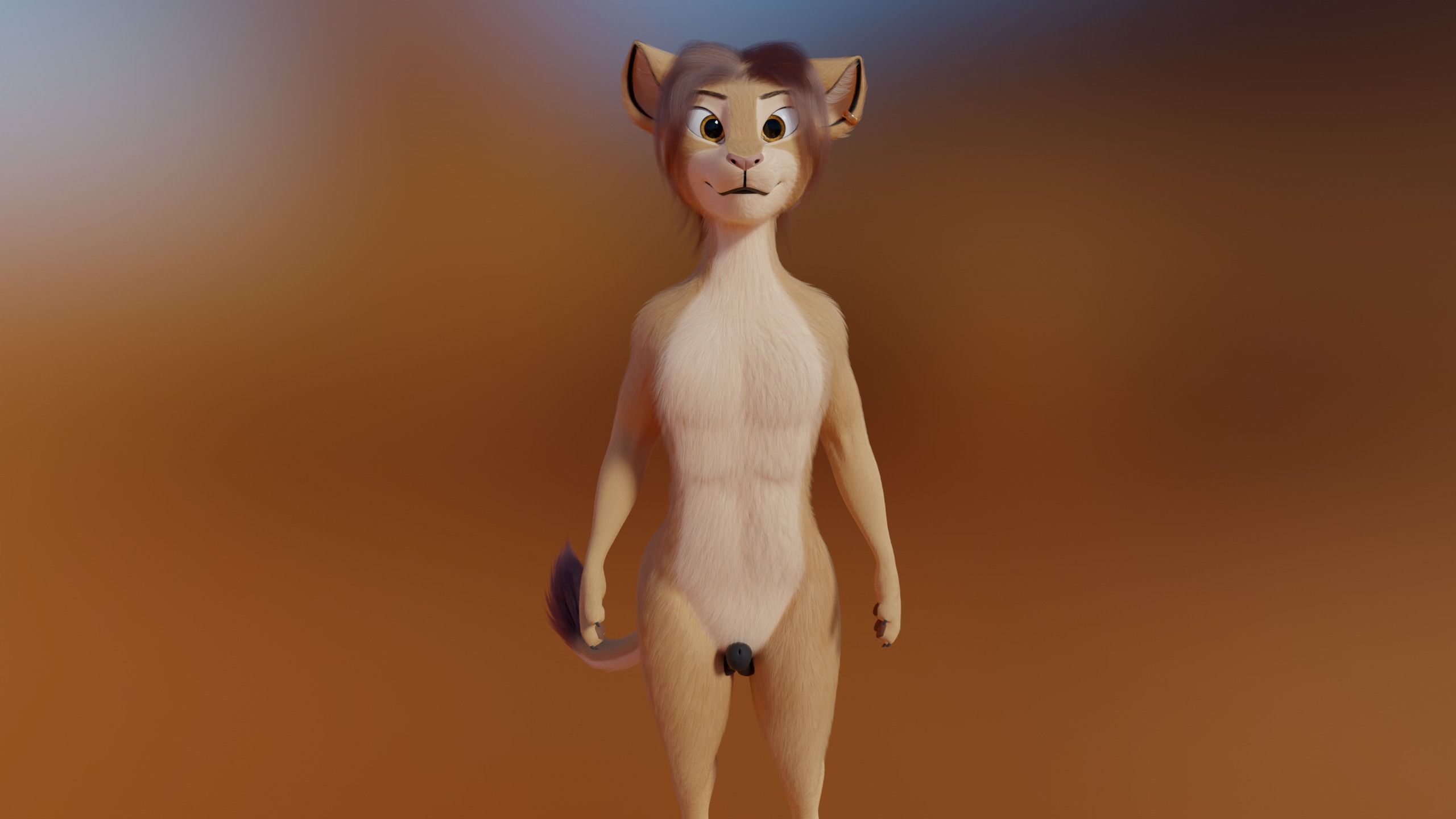 Arthur Anthro Lion 3D model_23