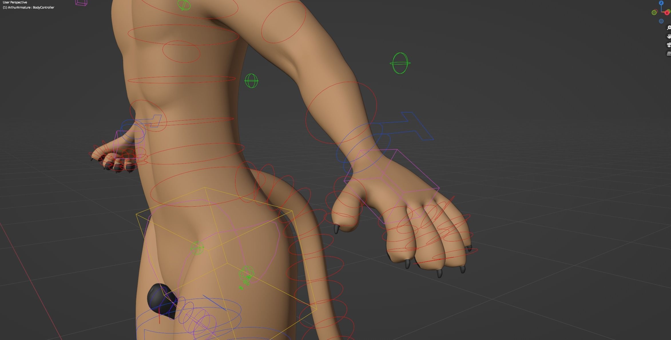 Arthur Anthro Lion 3D model_48