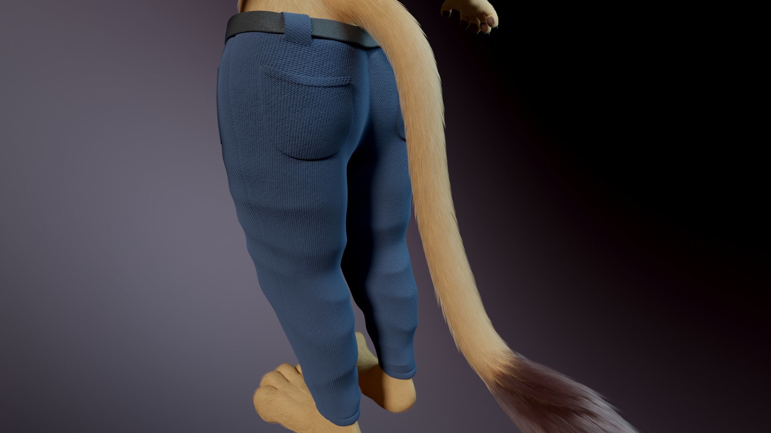 Arthur Anthro Lion 3D model_30