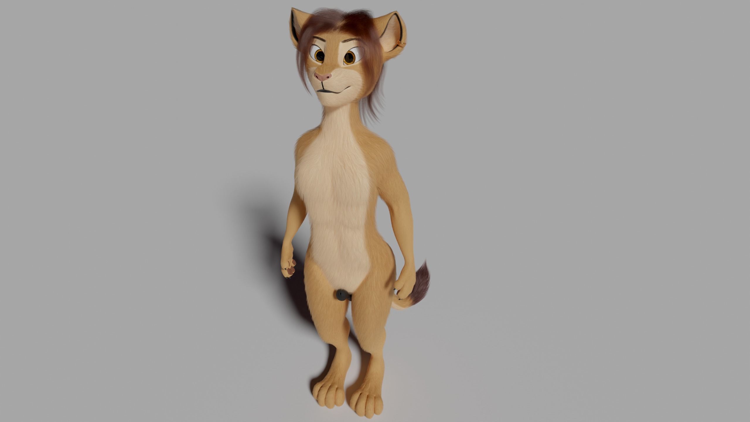 Arthur Anthro Lion 3D model_39
