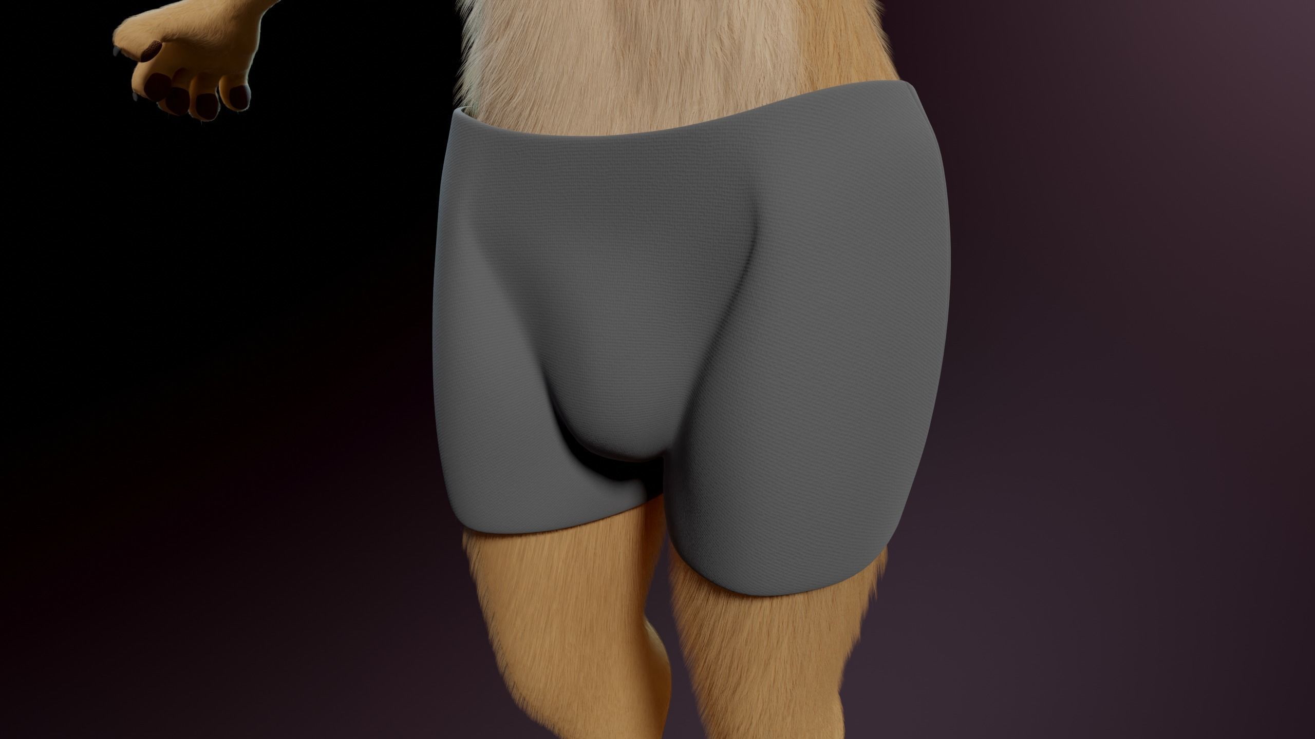 Arthur Anthro Lion 3D model_27