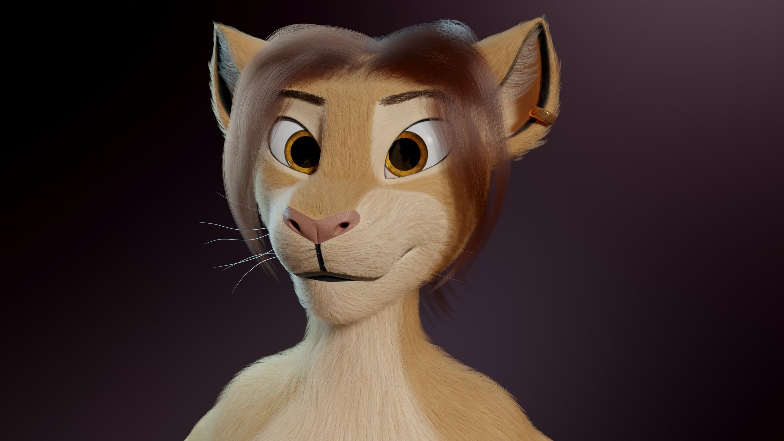 Arthur Anthro Lion 3D model_5