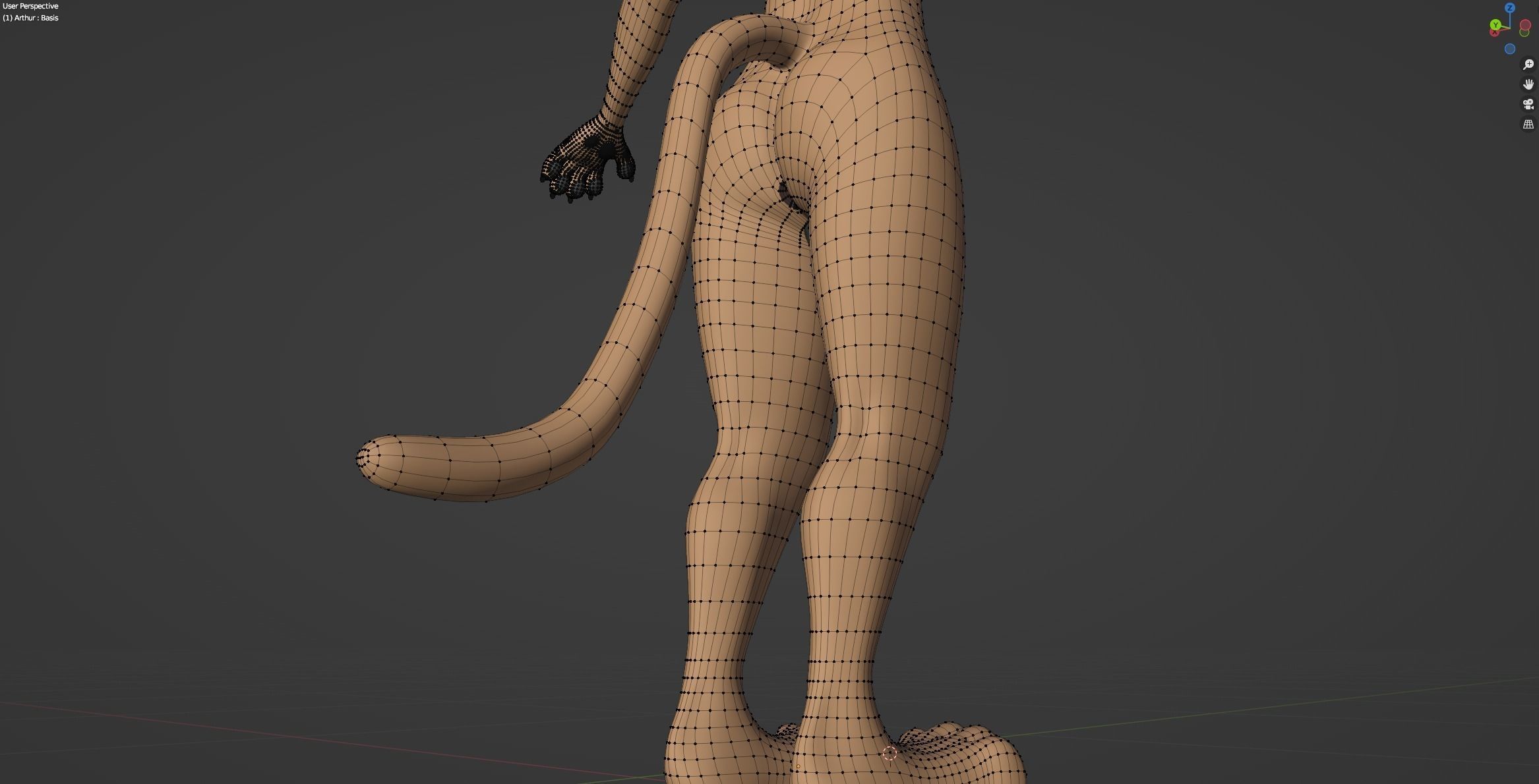 Arthur Anthro Lion 3D model_70