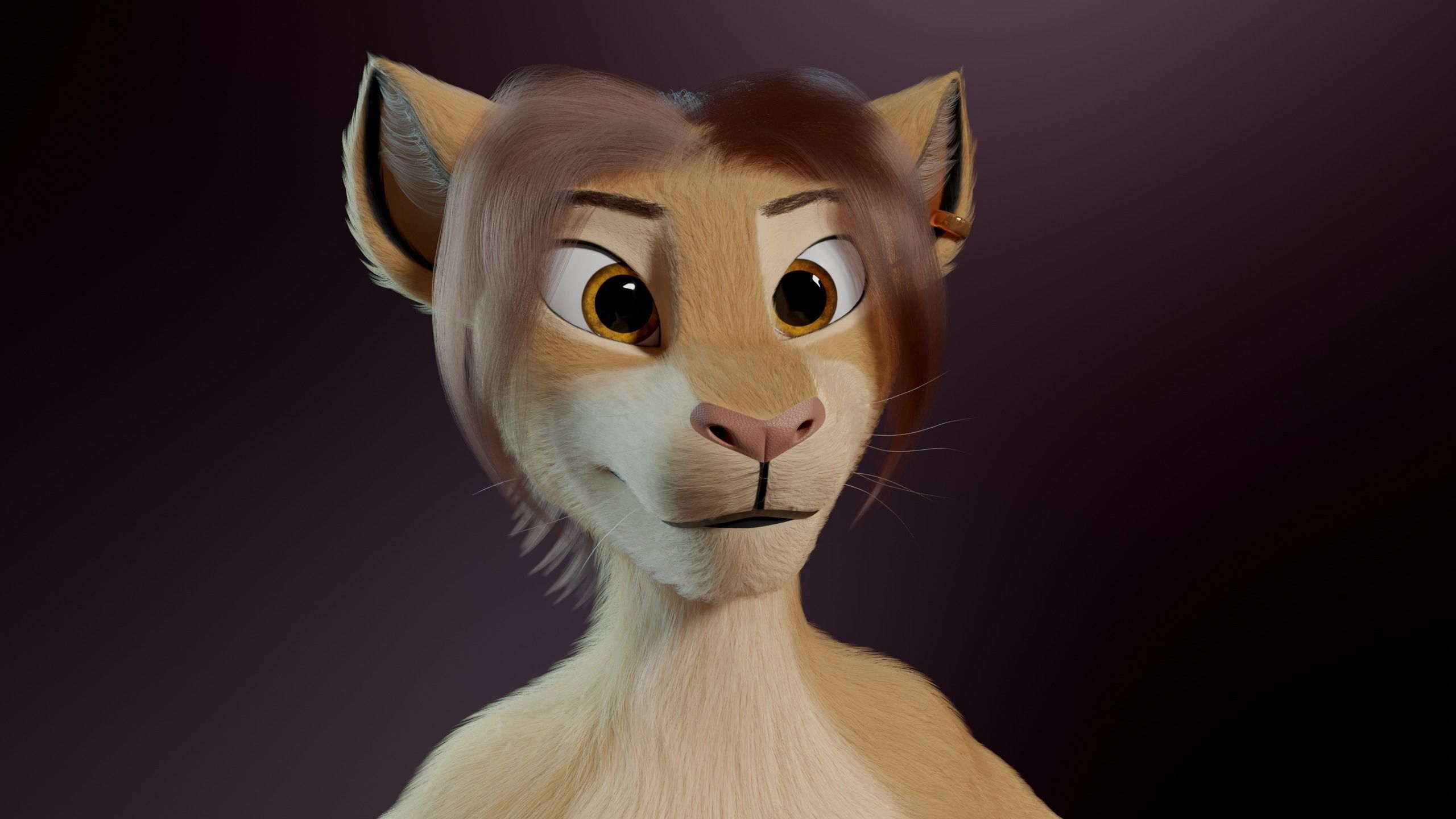 Arthur Anthro Lion 3D model_3