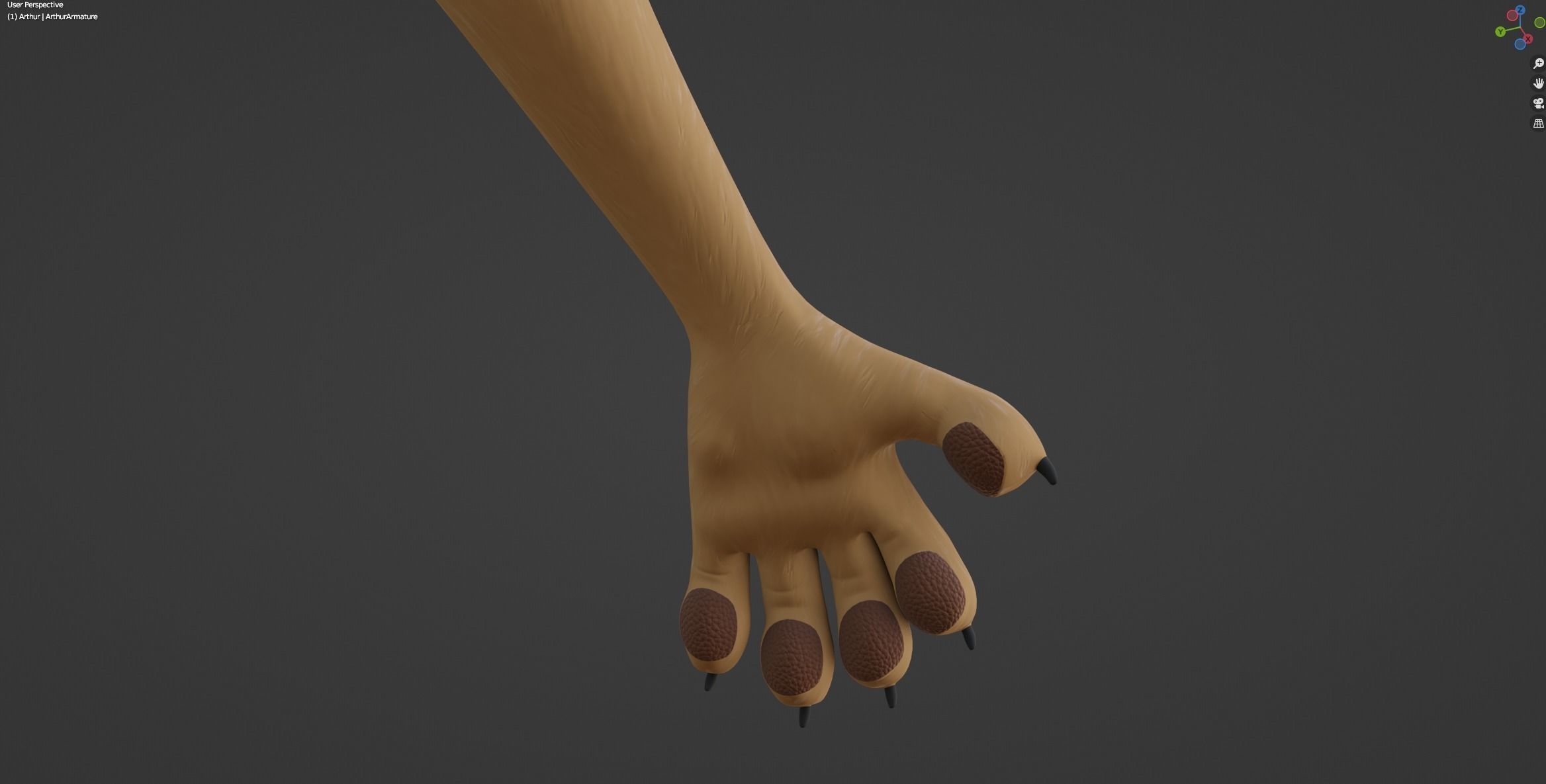 Arthur Anthro Lion 3D model_60