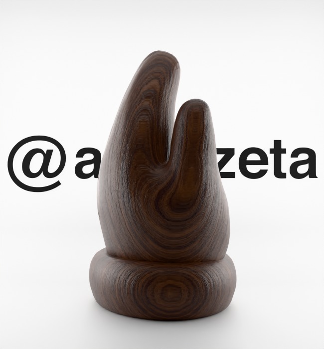 Kaws Hand Ornament Textured Low-poly 3D model_10