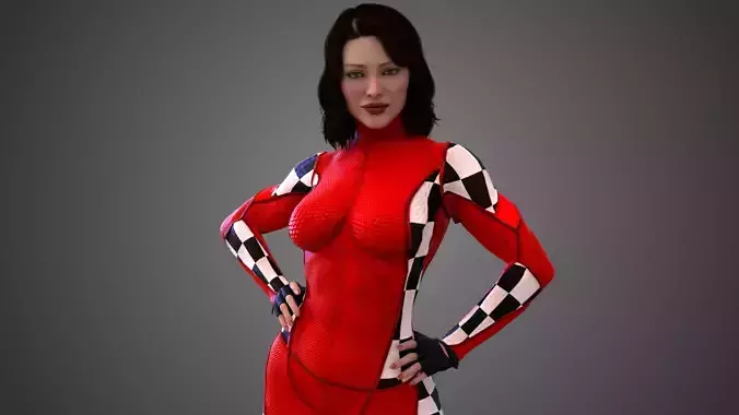  Female Racing Pilot Girl