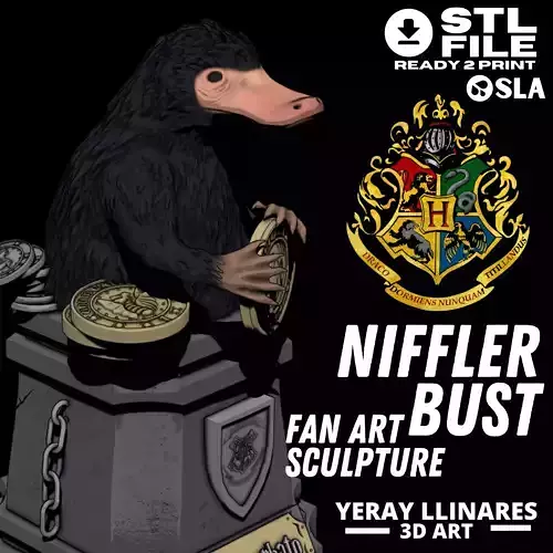 Niffler Bust Sculpture