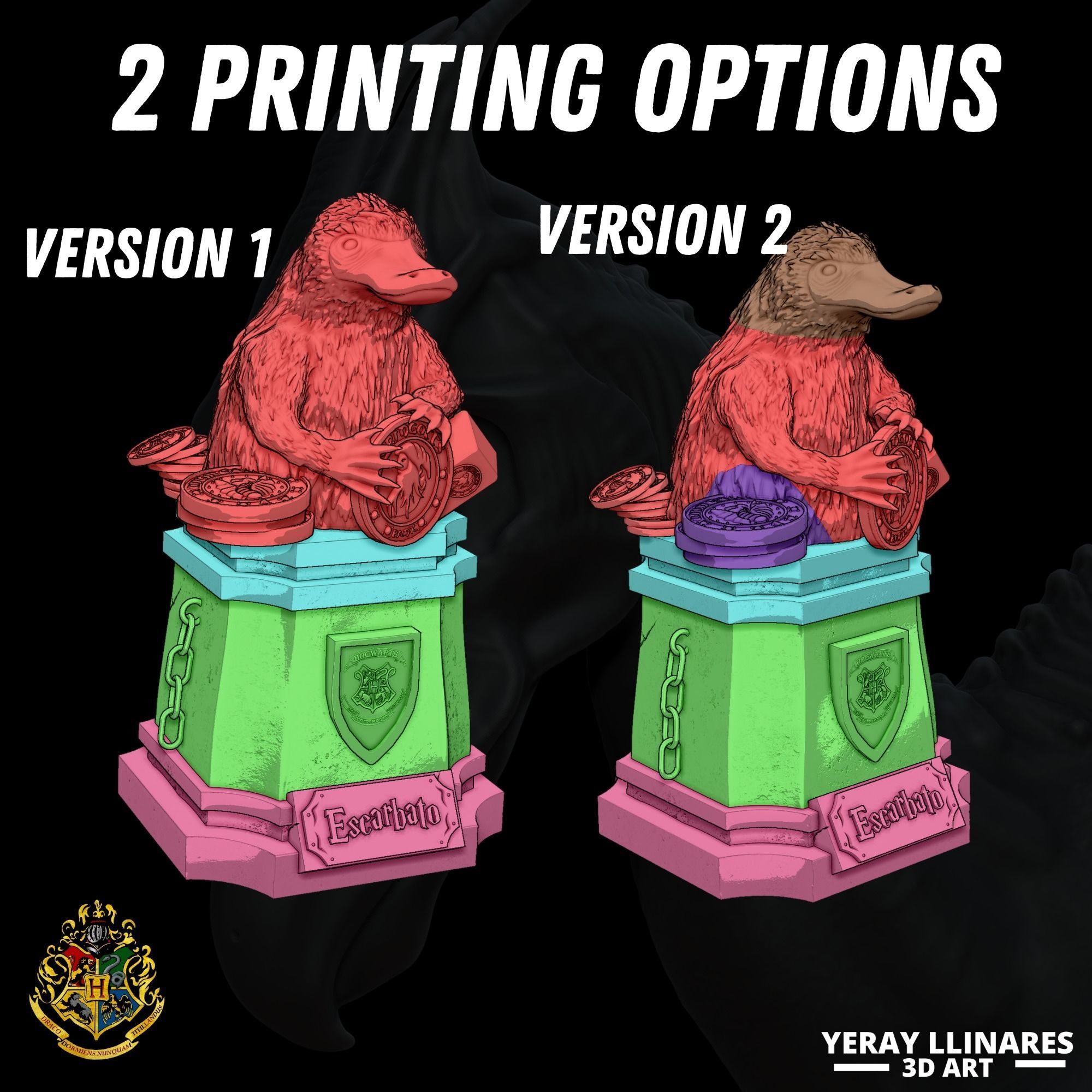 Niffler Bust Sculpture 3D print model_4