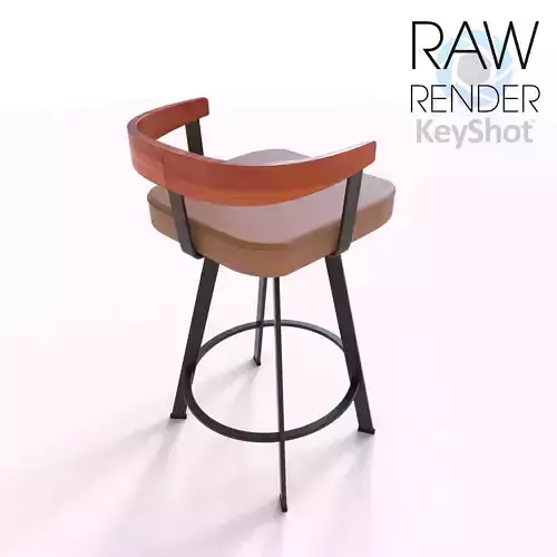 Bar Stool CRS Free low-poly 3D model
