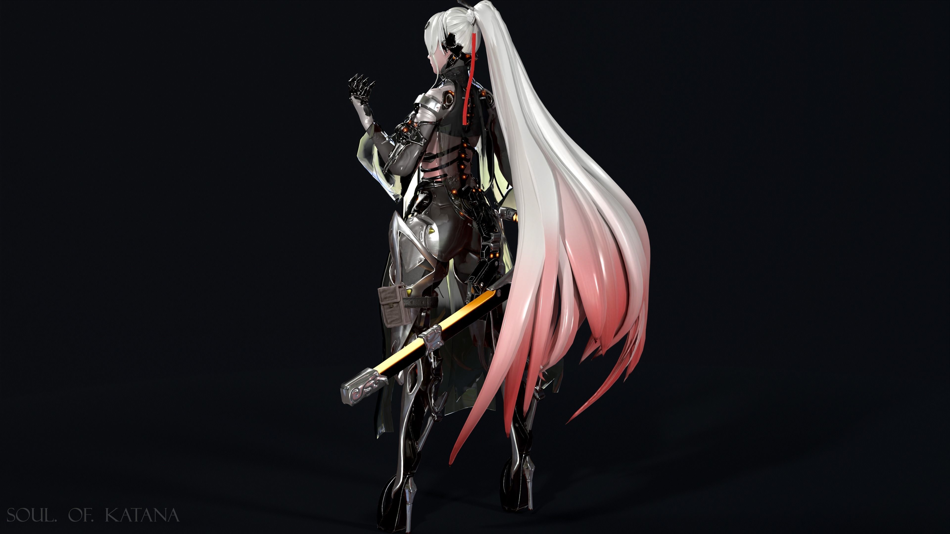 Alpha warrior Low-poly 3D model_4