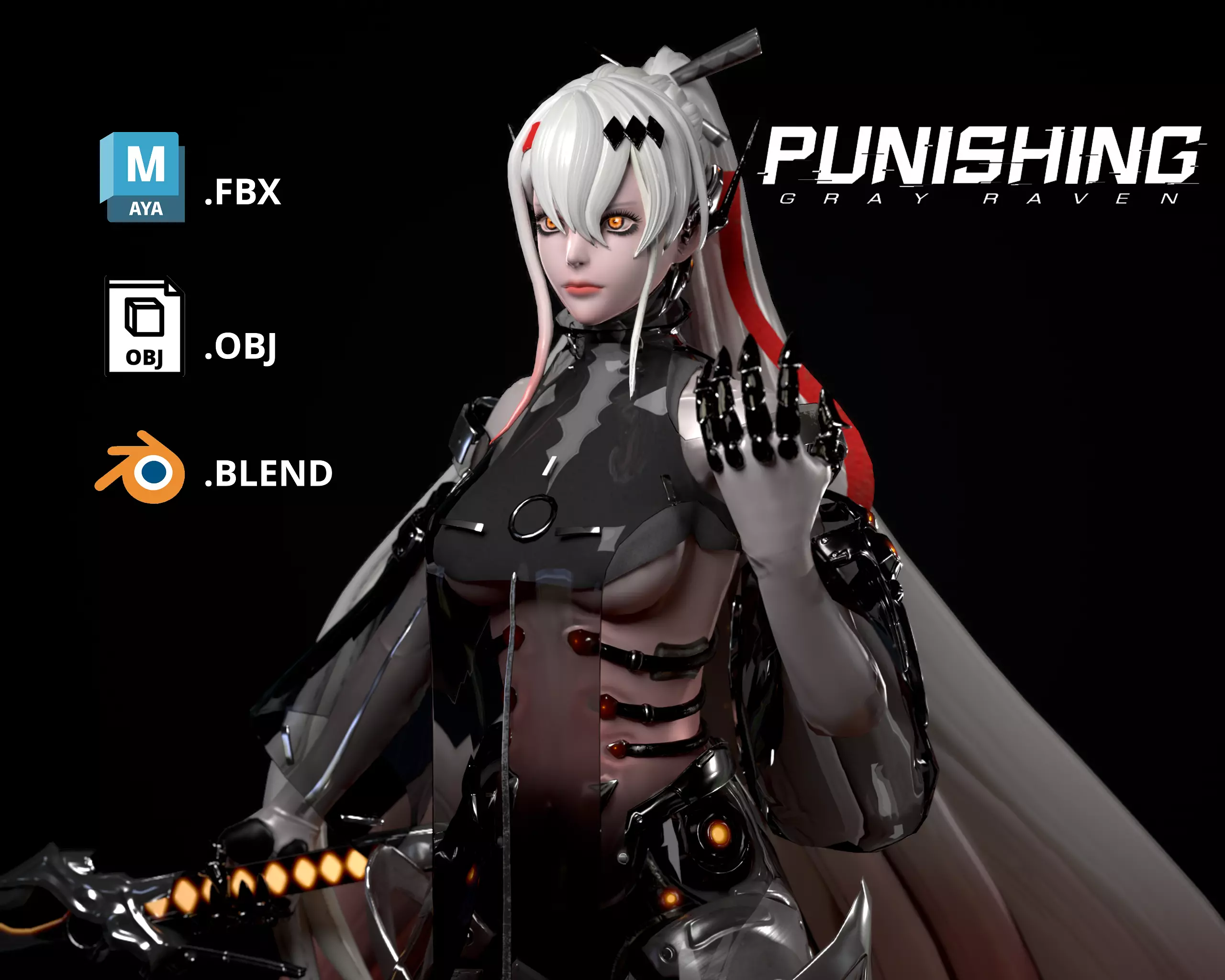 Alpha warrior Low-poly 3D model_0