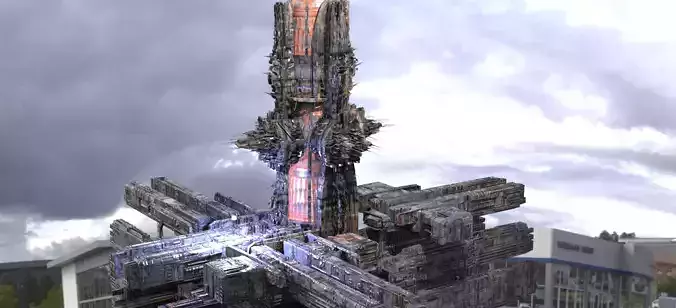 Cyberpunk Relay disruptor Tower 2 