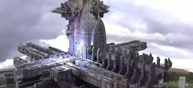 Cyberpunk Relay disruptor City Elite Tower