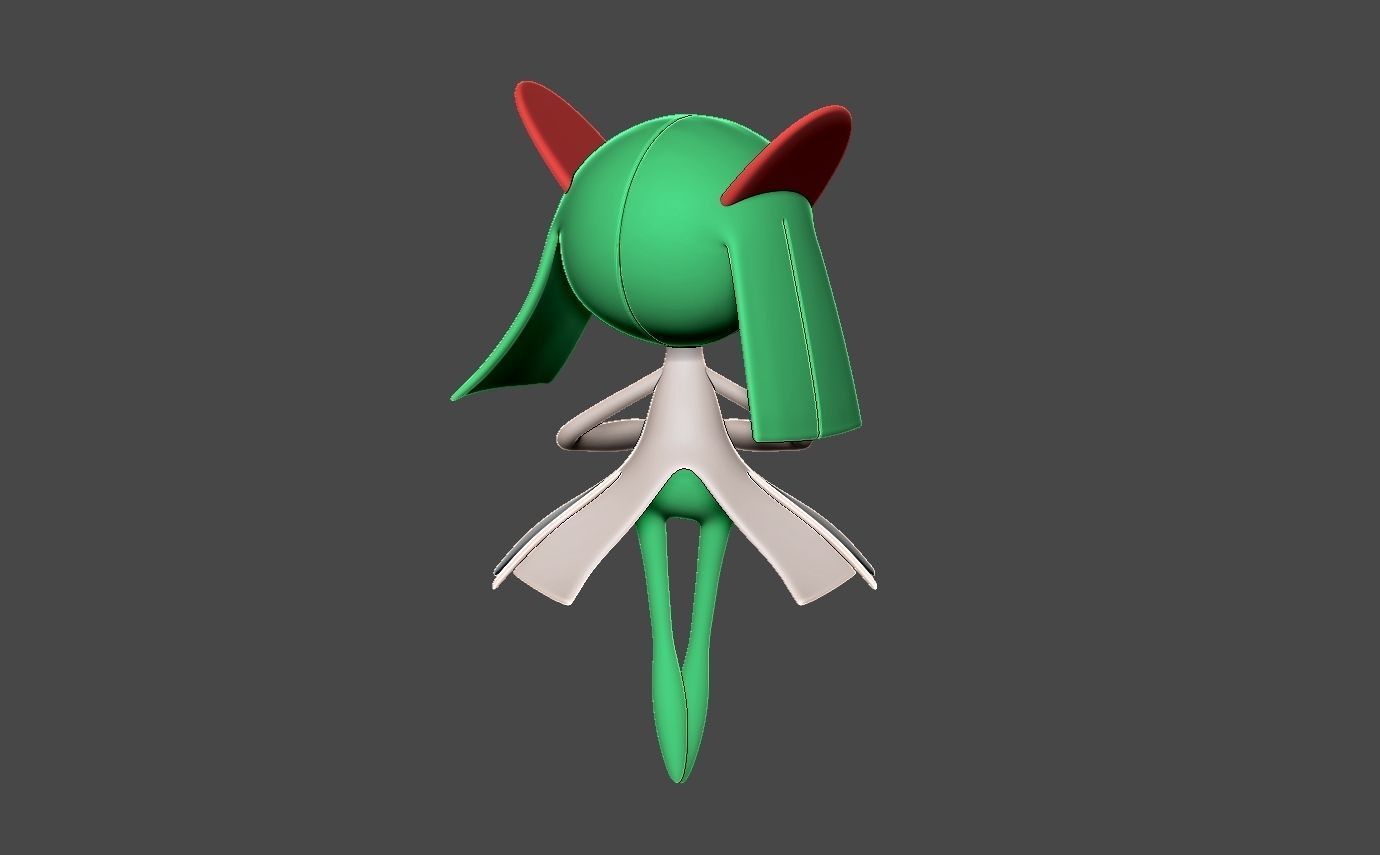 Pokemon kirlia 3D print model_7