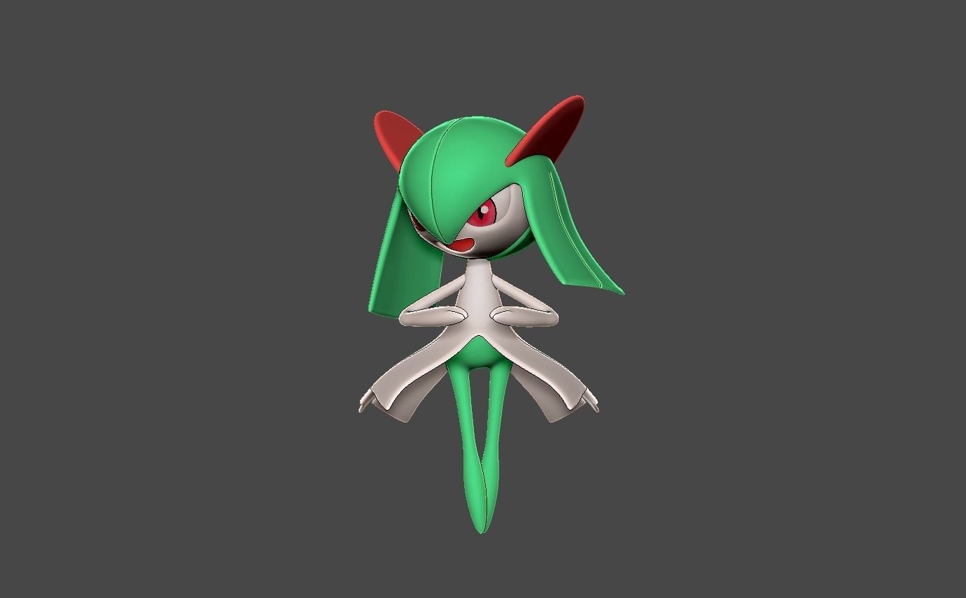 Pokemon kirlia 3D print model_1