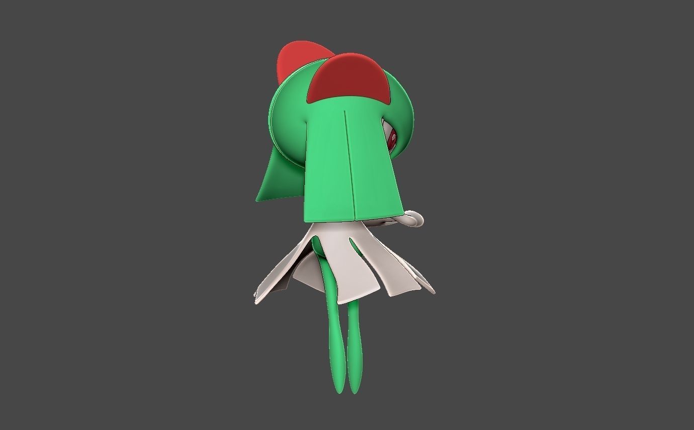 Pokemon kirlia 3D print model_5
