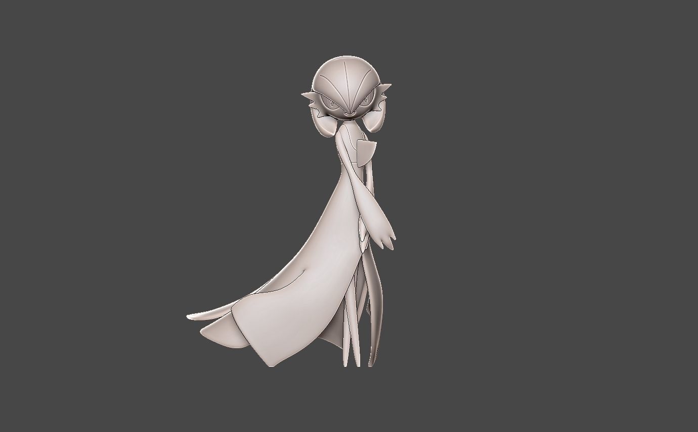 Pokemon gardevoir 3D print model_2