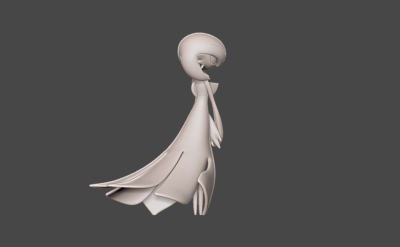 Pokemon gardevoir 3D print model_10