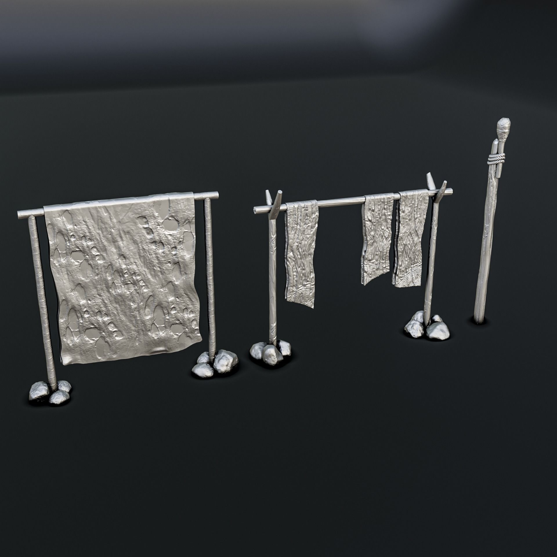 Medieval Village Diorama Pack 3D print model_4