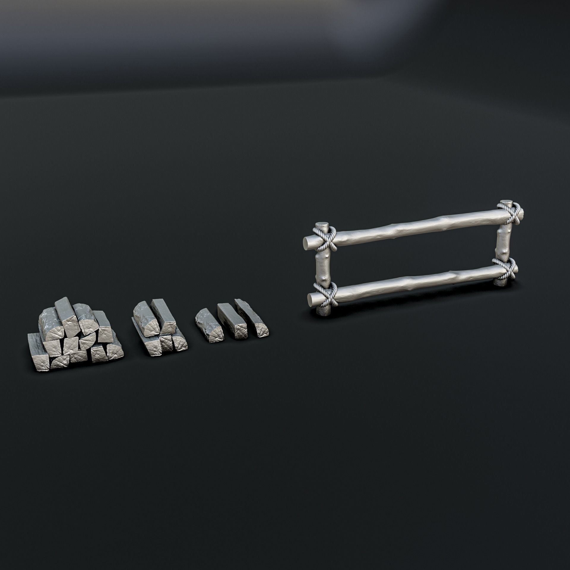 Medieval Village Diorama Pack 3D print model_10