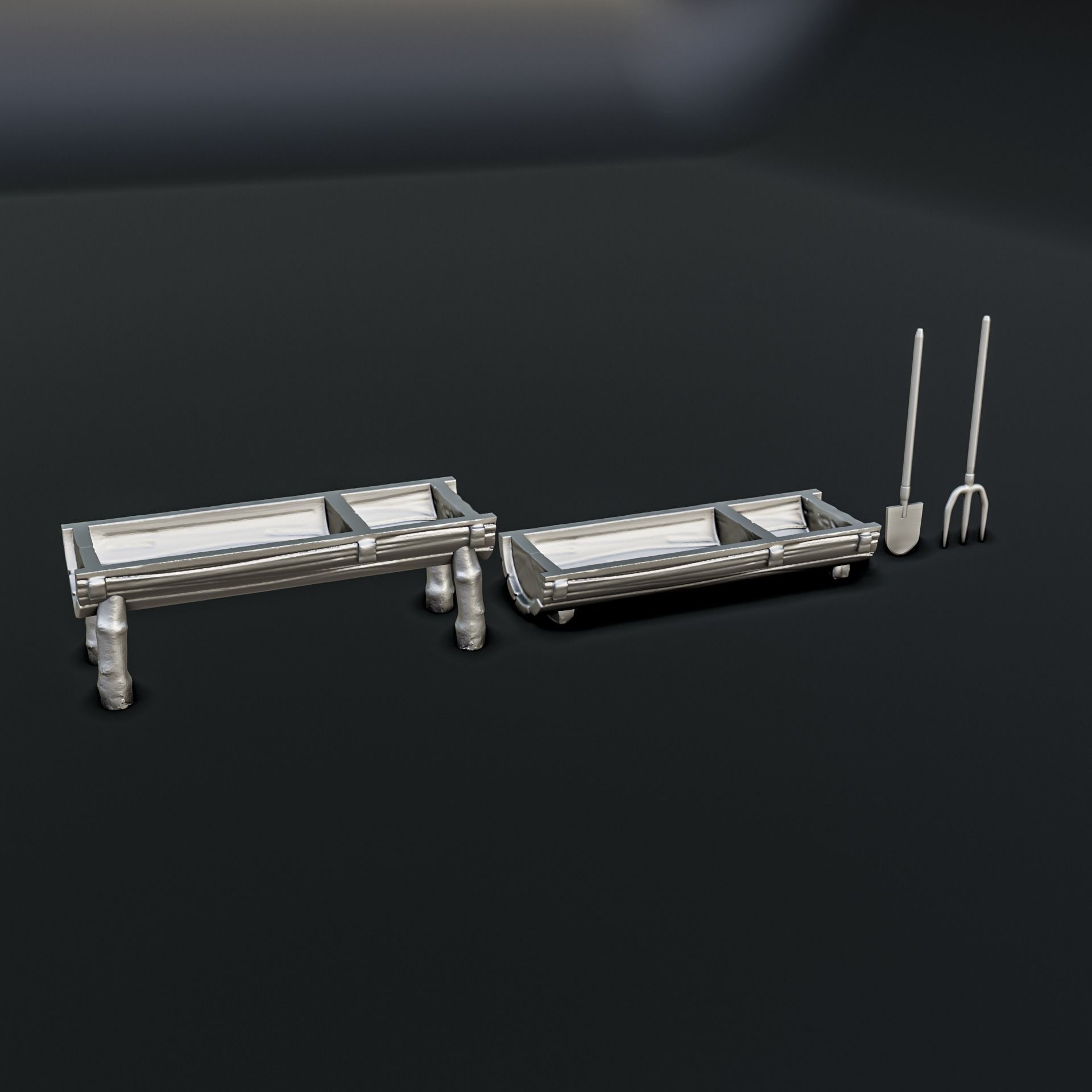 Medieval Village Diorama Pack 3D print model_12