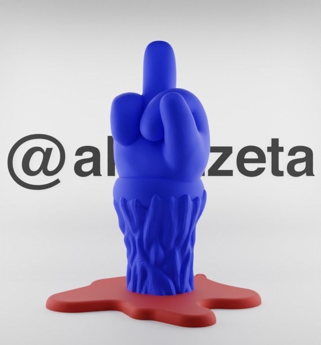 Kaws Fuck Fake Friends BFF Textured Low-poly 3D model_20