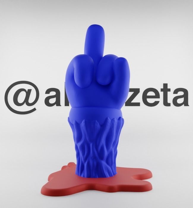 Kaws Fuck Fake Friends BFF Textured Low-poly 3D model_17
