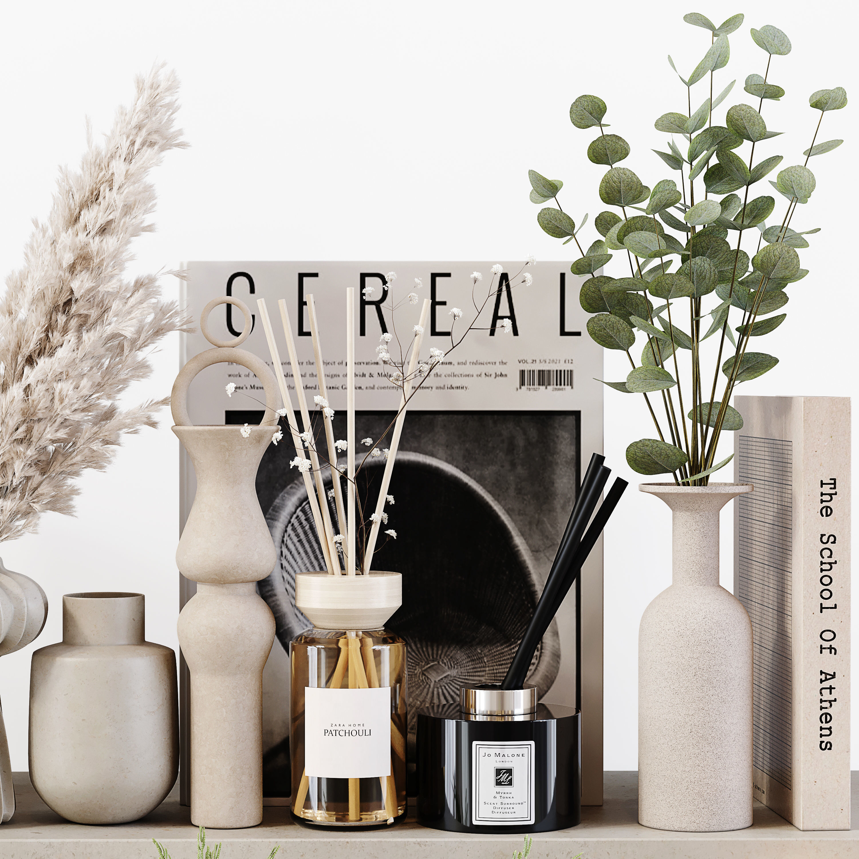 Decorative Set 166 Low-poly 3D model_11