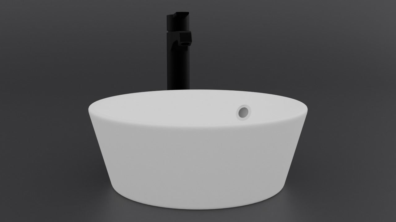 Bathroom sink 3D model_1